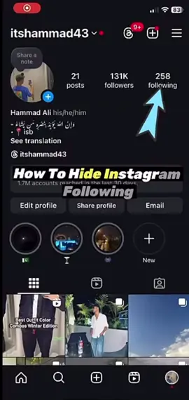 How2 hide following on instagram #forupage 