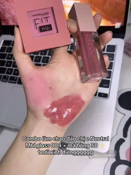 hối hận sao không mua sớm hơn 🌝 #maybelline #liftergloss #004 #fitme #mahong 