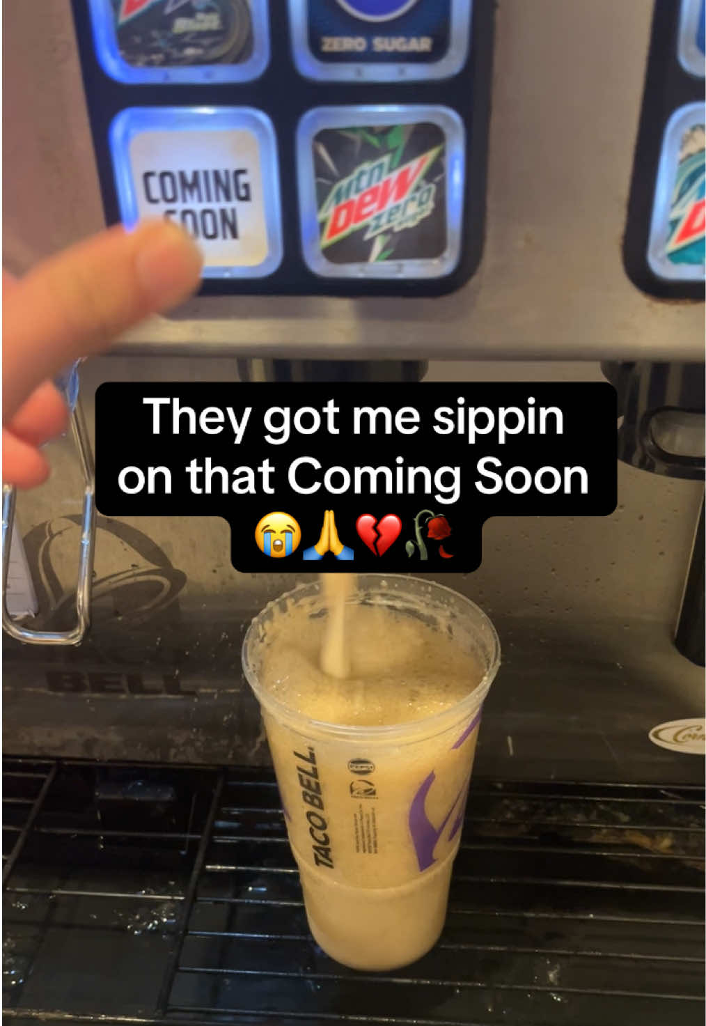 Taco Bell mystery juice 😭😭 “Coming soon to a Taco Bell near you” ahh drink 🥀🥀 #tacobell #bajablast #mystery #mysteryjuice #comingsoon #thecup #daveblunts #memes #meme #fyp #fypシ #foryoupage #tiktok #reel 