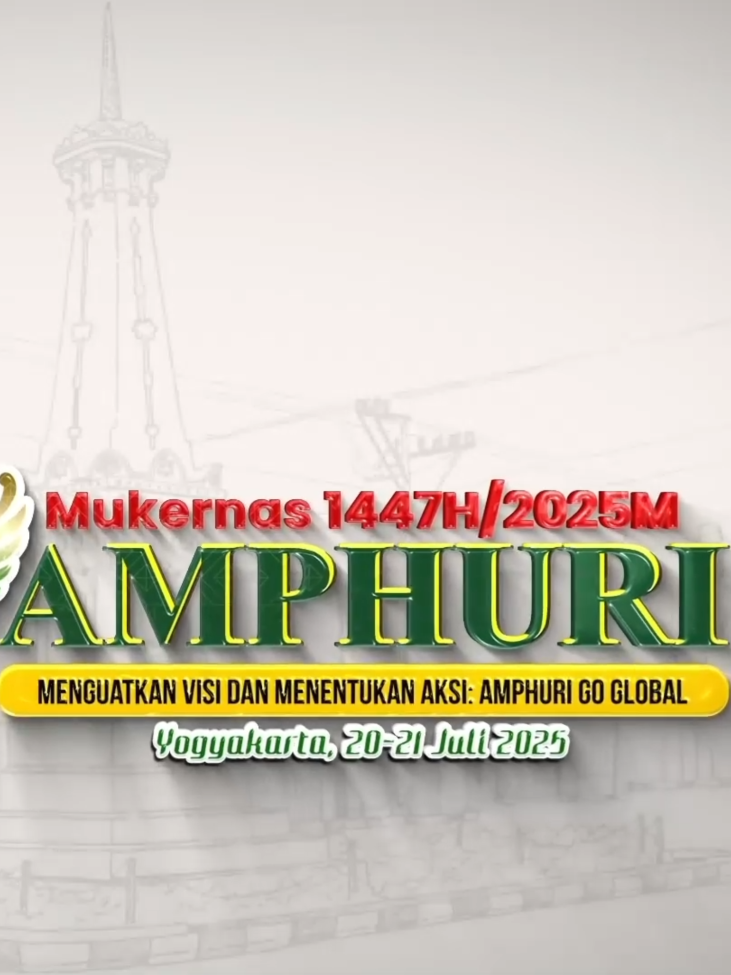 MUKERNAS 2025 AMPHURI Kota Belawan di pulau Sumatera Tempat berlabuh perahu dan bahtera Ayo kawan kita ke Yogyakarta Untuk bertemu dan bersua bersama Bapak/Ibu Sahabat AMPHURI yang berbahagia di manapun berada, mari kita kuatkan visi dan tentukan aksi bersama dalam ajang Mukernas 2025 di kota penuh pesona budaya yang mendunia. Ingat, Ahad-Senin, 20-21 Juli 2025 kita bersua bersama di Hotel Tentrem Yogyakarta. #amphuri #amphuribangkitmelayani #amphurimendunia #amphurigoglobal #mukernasamphuri2025 #mukernas2025amphuri #AMPHURI #AMPHURIYogya #Mukernas2025AMPHURI #umrah #hajikhusus