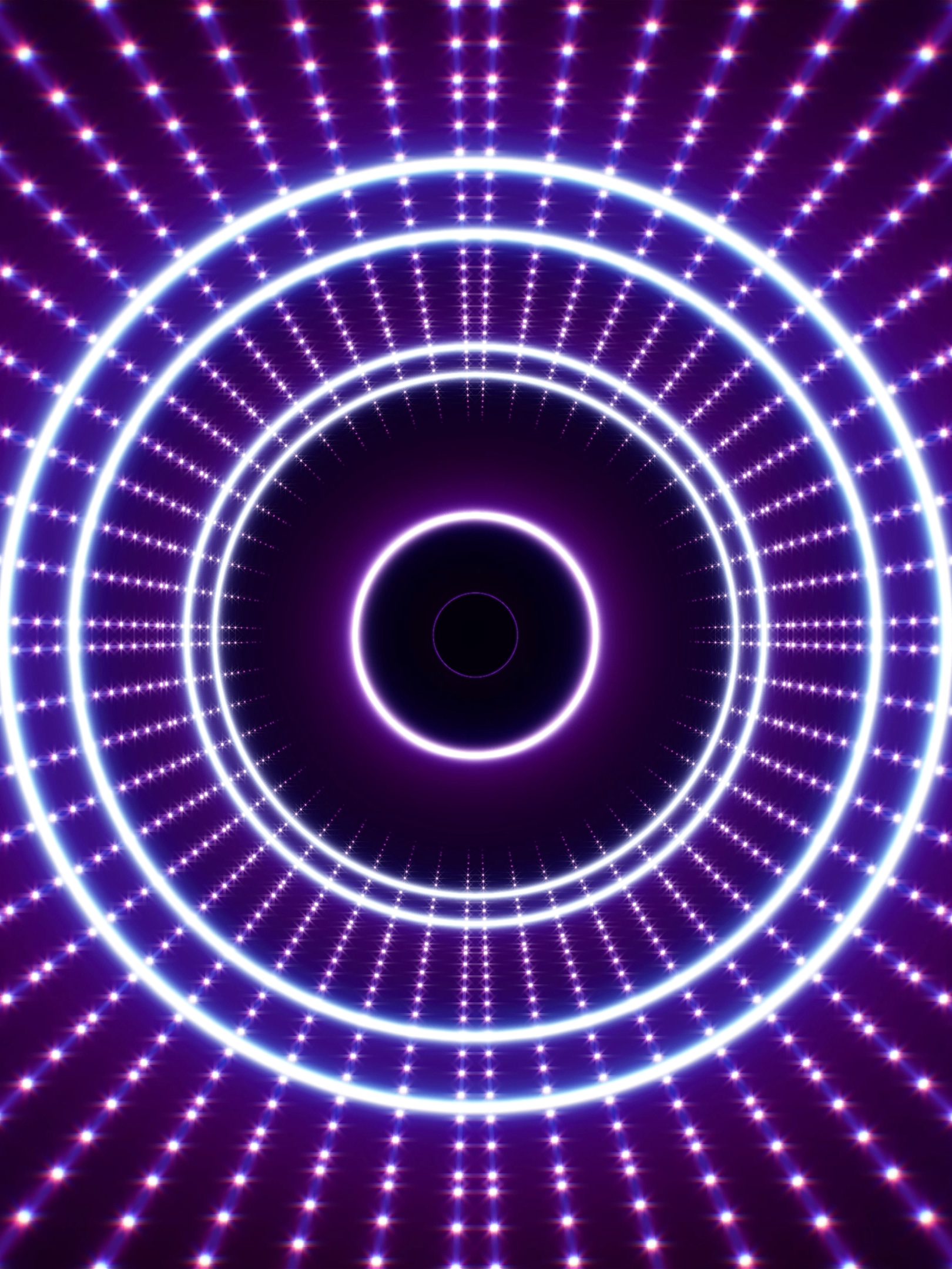 Loop Background of Glowing Hypnosis Retro Neon Circle Lights #glowing #hypnotic #retro #neon #circle #light #led #motiongraphics #art