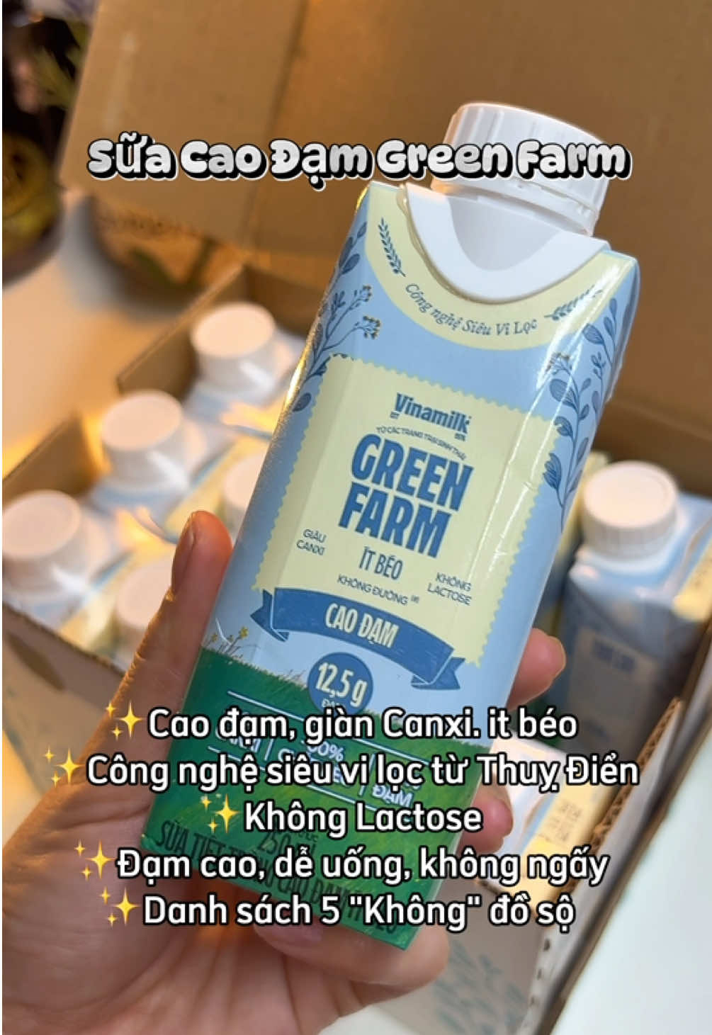 Sữa không đường-cao đạm -ít beo- giàu canxi #xuhuong #vinamik 