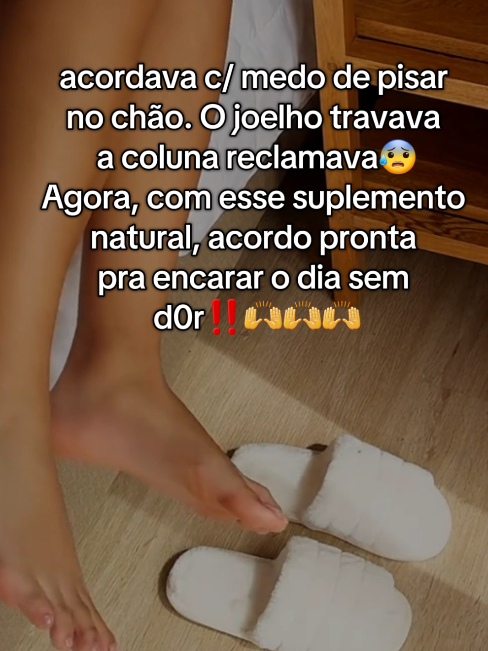 hoje dormir e acordar é sem sofriment0 graças a esse suplemento natural🙌 #coluna #artrose #artrite #chegadedor #articulalife #dor 