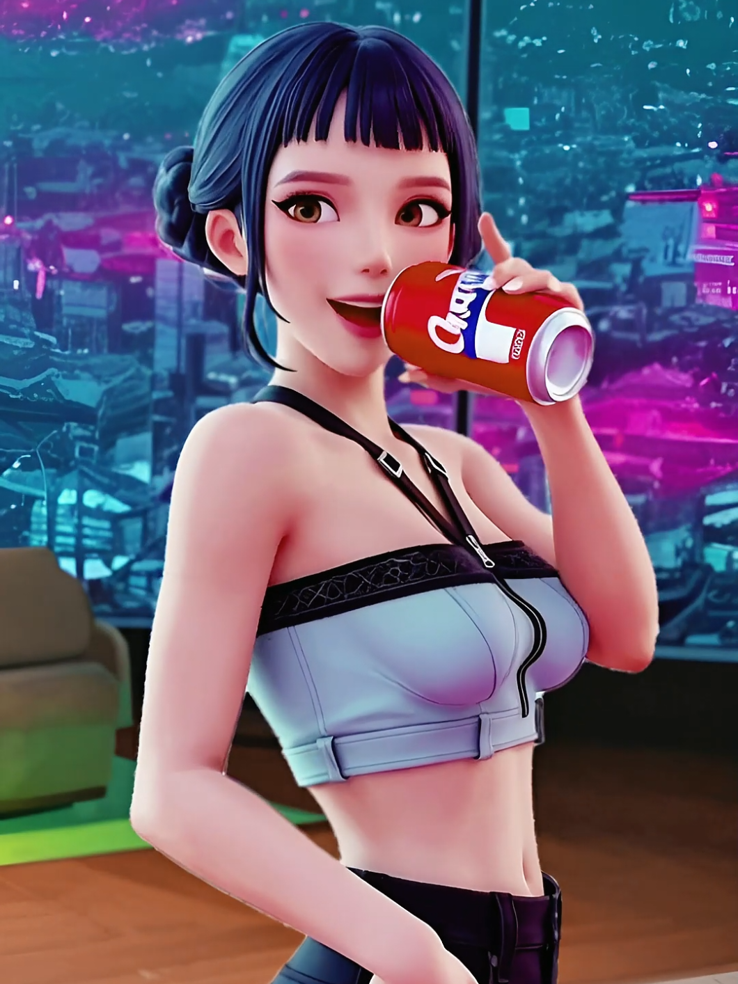 SodaPop Zoey #kpopdemonhunters #huntrix #cartoon #anime #animeedit #kpop #dance #ダンス #アニメ #アニメダンス #踊ってみた 