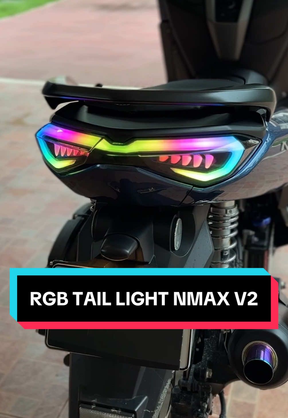 RGB Tail Light for Nmax V2 👍💯 Bagay na bagay sa motorcycle detailing, setup up ideas at accessories ng motor bikes nyo itong RGB Tail Lights  for Nmax v2 na may 46 modes, waterproof at plug and play lang! #nmax 