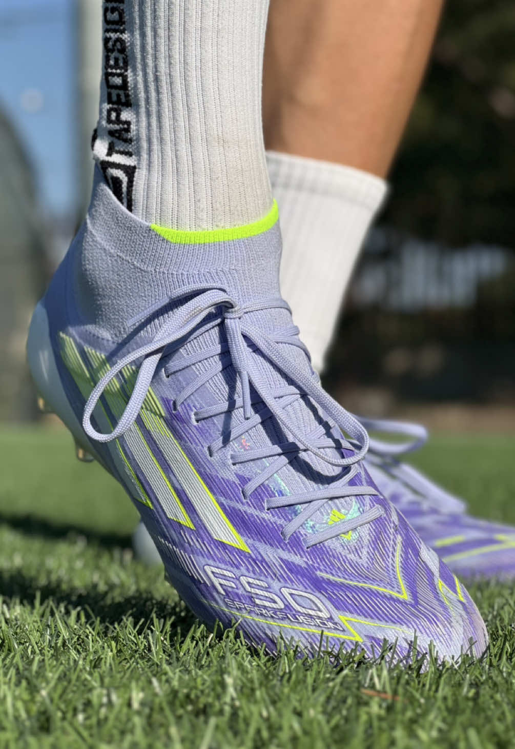Did anyone say high-cut Adidas F50? 🤯 How do you rate the new F50 women’s fit ‘SparkFusion’ by @adidas? 💬  #bootsclub #adidasf50 #footballboots #scarpedacalcio #adidasfootball #cleats #asmr #adidaswomen 
