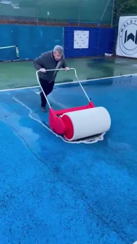 With @wimbledon fever taking over the nation, make sure your tennis courts are playable all year round with the Bowcom Bowdry 🎾   The Bowdry MK III is a revolutionary surface water removal machine, designed specifically to efficiently and effectively remove standing water from any surface 💧   Awarded Millennium Product status by the British Design Council, the Bowdry MK III offers a light and strong surface water removal solution that ensures sporting fixtures can continue when under normal conditions, standing water would prevent play ⚽️🏉🏏🎾   Bowdry MK III Features   ✅  Wider, durable foam roller that absorbs water ✅  Collects up to 60 litres of water per minute ✅  Re-designed, stronger, ergonomic handle & mounting chassis ✅  High density durable foam ✅  Higher density moulded construction ✅  Integrated water storage tank than can be easily emptied from valve  ✅  Easy to operate, transport and store   For more info on the Bowdry MK III, click the link in our bio 👆🏻🔗   Turn lost revenue and waterlogged courts into playable surfaces with the Bowcom Bowdry MK III 💧💷🎾    📸 Dinas Powys Tennis Club   #Bowcom #Bowdry #WaterRemoval #SurfaceWater #WaterRemoval #WaterloggedPitch #GameOff #Wimbledon #TennisCourt #TennisClubs #TennisWales #Grassroots #TurfCare #Groundskeeping #Groundsman #BrilliantLines