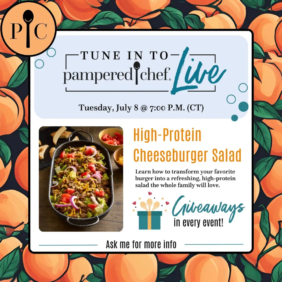 What are you doing tonight at 7pm CT? Join us for our Tuesday Test Kitchen Live! 🎉 We'll be cooking up a High-Protein Cheeseburger Salad and having some fun along the way. Plus, there are giveaways at every event—don’t miss out!#Lemon8 