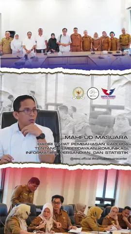 Mahfud Masuara Hadiri Rapat Pembahasan Raperda Tentang Pemberdayaan Komunikasi, Informatika, Persandian, dan Statistik Palu, 7 Juli 2025 – Anggota DPRD Provinsi Sulawesi Tengah sekaligus Ketua DPW Partai Perindo Sulteng, Mahfud Masuara, menghadiri dua agenda rapat penting yang berlangsung di Ruang Rapat Gedung B Lantai 3 DPRD Provinsi Sulawesi Tengah, Jalan Dr. Sam Ratulangi, Kota Palu. Rapat pertama dilaksanakan pada pukul 10.00 WITA, yang dihadiri oleh Pimpinan dan Anggota Komisi I DPRD Sulteng, dengan agenda pembahasan Rancangan Peraturan Daerah (Raperda) tentang Pemberdayaan Komunikasi, Informatika, Persandian, dan Statistik. Raperda ini menjadi penting dalam rangka memperkuat tata kelola informasi dan komunikasi pemerintah daerah berbasis teknologi, serta peningkatan keamanan data dan akurasi statistik di Provinsi Sulawesi Tengah. Pada hari yang sama, Mahfud Masuara juga hadir dalam rapat lanjutan yang digelar pukul 14.00 WITA di tempat yang sama. Kehadiran beliau menunjukkan komitmen terhadap proses legislasi dan peningkatan kualitas kebijakan daerah, terutama yang berkaitan dengan aspek komunikasi publik, infrastruktur digital, dan penguatan sistem informasi pemerintah daerah. Rapat berlangsung dengan diskusi aktif antara anggota dewan, sekretariat DPRD, serta perwakilan eksekutif, dalam upaya menyempurnakan isi dan arah strategis dari Raperda tersebut sebelum memasuki tahap finalisasi.