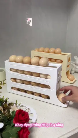 Khay đựng trứng tủ lạnh 4 tầng: •Chất Liệu Nhựa Dày Dặn: Được làm từ chất liệu nhựa dày dặn, khay trứng đảm bảo an toàn và tiện lợi khi sử dụng. • Thiết kế 4 tầng giúp bạn sắp xếp trứng một cách ngăn nắp, tiện lợi. Khay còn có khả năng tự xoay để luôn bảo quản trứng tươi ngon. Cả nhà vào giỏ hàng xem nhé! #thinhhanh #giadungtienich #giadung #dogiadung #khaydungtrung #khaydungtrungtulanh #khaydungtrung4tang 