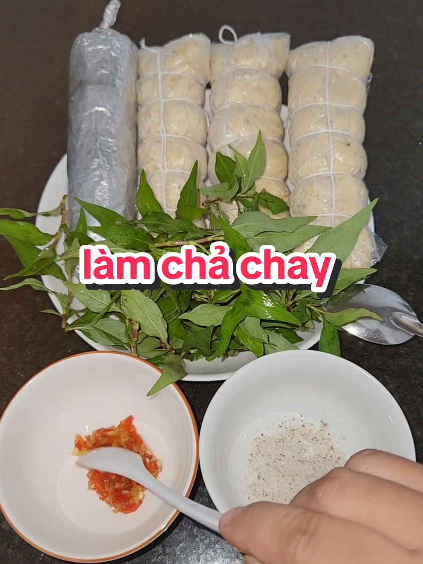 Làm chả chay #hongmophan 