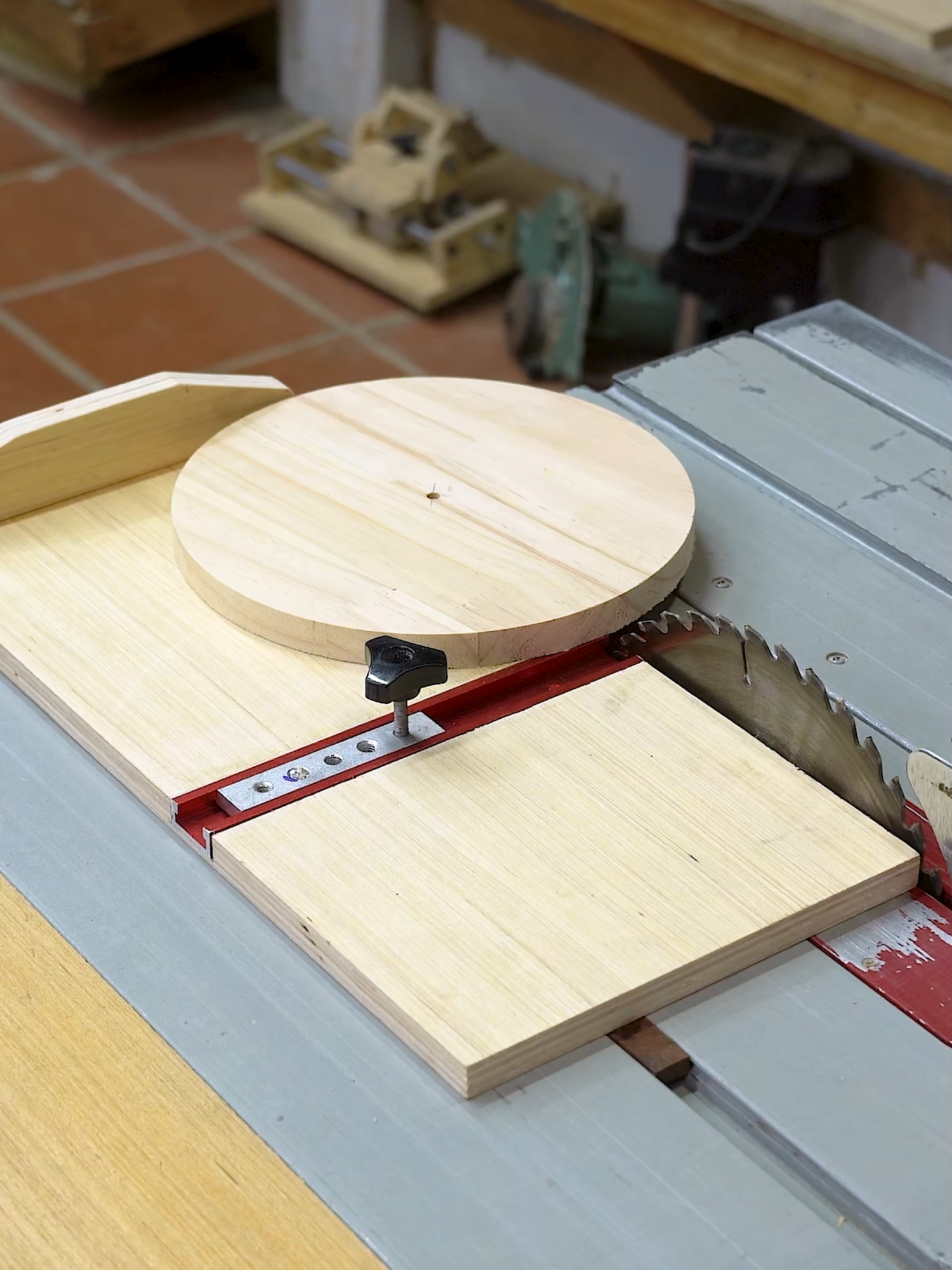 CUT PERFECT CIRCLES with This Table Saw JIG!