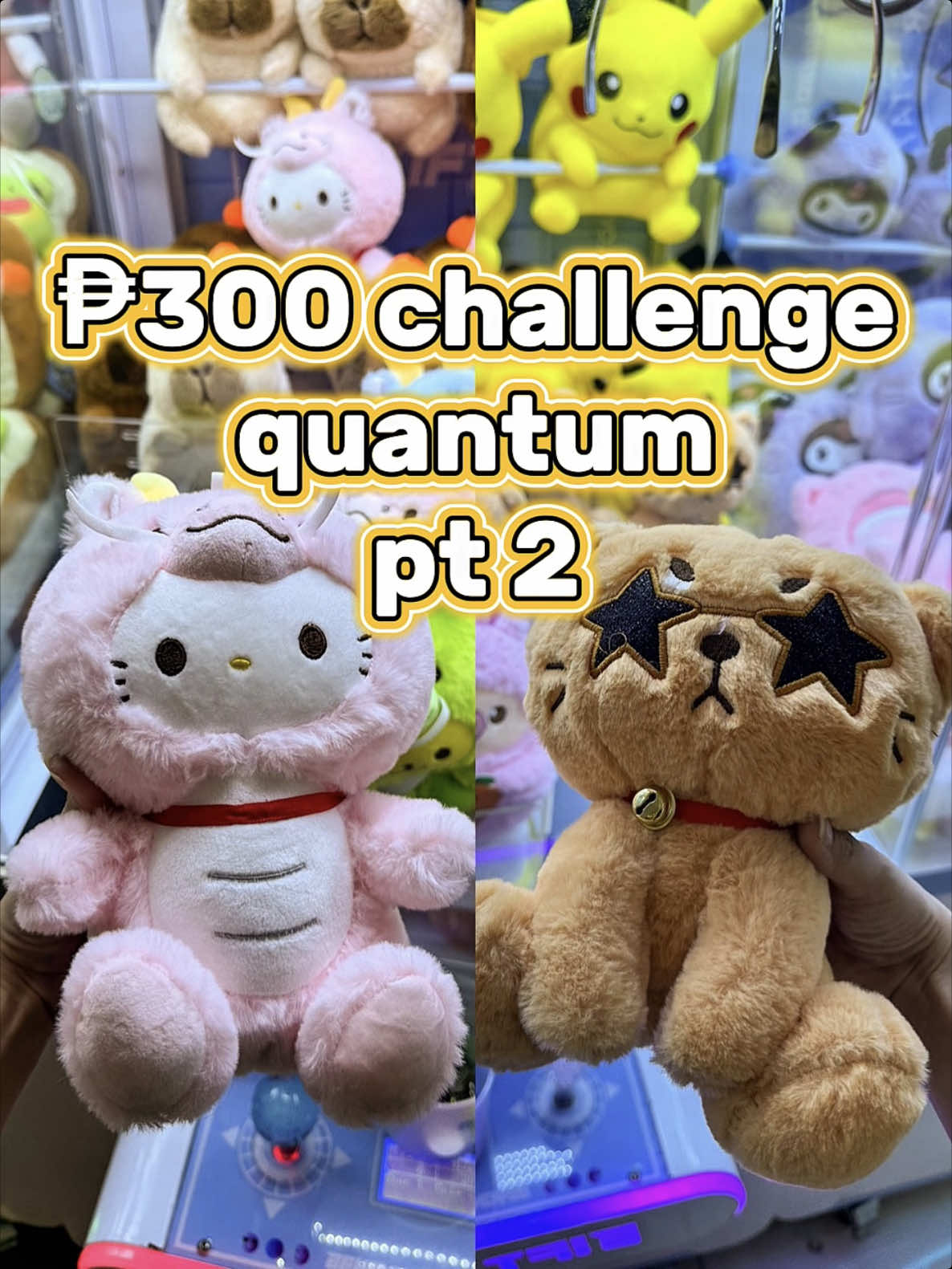 quantum said NOT TODAY ✋🏼😤 didn’t get as much as in part 1, but still won some where should i play next?👇🏼 #clawmachine #clawmachinewin #cranegame #quantum #timezone