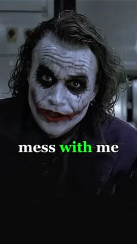 Mess with me ✅  #jokermotivation #BrokenButUnstoppable #SmileThroughPain #vibes #speaker #motivation #joker #DarkSideMotivation #JokerMindset #jokerchallenge #jokervibes #VillainVibes 