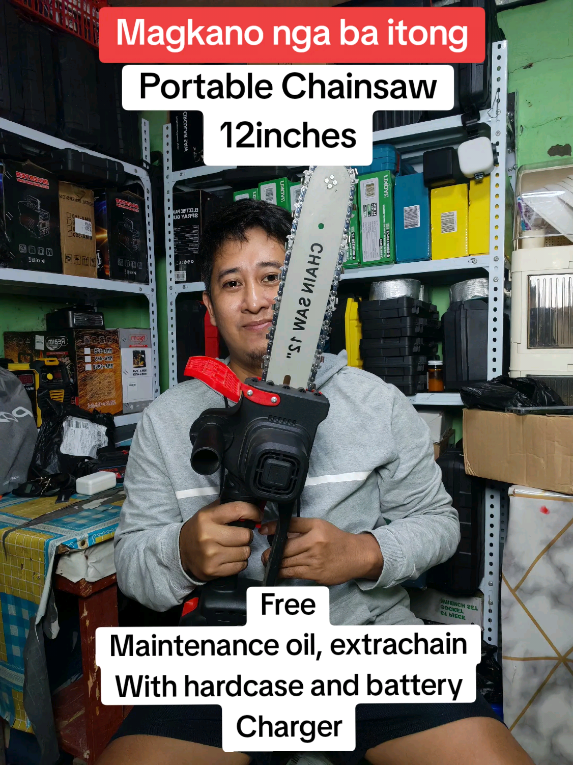 Replying to @joseeleazergertos  12 Inch portable electric chainsaw #highlights #everyone #fyp #highlight #lithiumbattery #toolstoday #highquality #battery #chainsaw #saw 