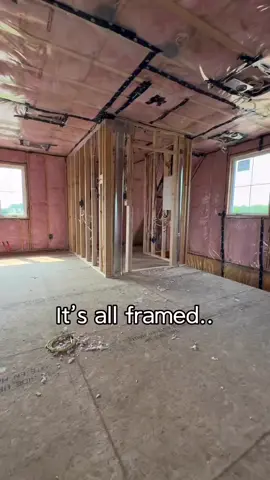 Framing’s done — now cue the imagination Kitchen vibes over here, cozy movie nights there… and yes a Pinterest-worthy bathroom is loading! 🛁Can you see it yet? . . #ARU #kemptvillecontractor #contractor #carpentry #homedesign #homesweethome