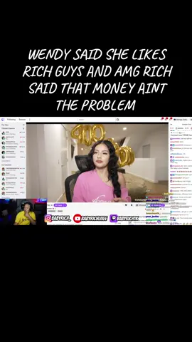 WENDY SAID SHE LIKES RICH GUYS AND AMG RICH SAID THAT MONEY AINT THE PROBLEM #babyrich #ddg #wendyortiz 