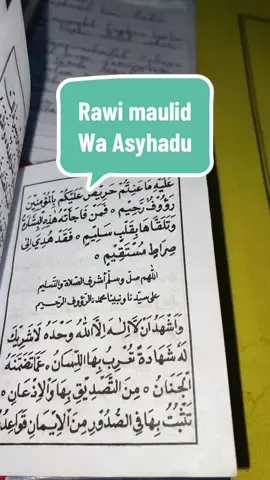 Membalas @RaMuRi`5417 Rawi Wa Asyhadu 💌 minta rela kalau ada slh pengucapan/bacaan mohon dibujuriakan;) masih belajar jua pun🙏☺️ #rawimaulid #maulidsimtuduror #simtudduror #maulidnabi #fyp #foryou #masukberanda