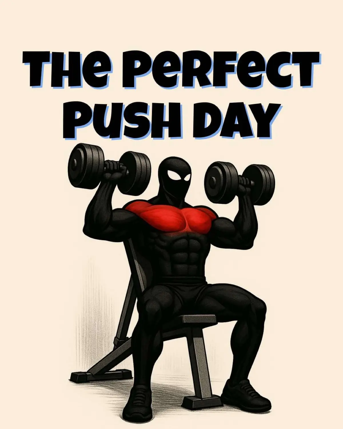 Looking for a new workout? Try this push day routine that targets all your chest, triceps and shoulders in 6 movements. incline bench press: 2 × 6-8 Pec fly: 2 × 6-10 Shoulder press: 2 × 6-8 Tricep dips: 2 × 6-10 Tricep pushdown: 2 × 8-10 Lateral raise: 3 × 8-12 #workouttips #gymtips #strengthtraining #musclebuilding #chestworkout #pushday #pushworkout #chestday
