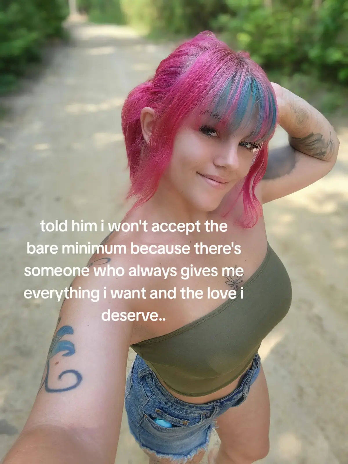 Because I discovered i really am the love of my own life, and if you dont add value to that life, you dont need to be here. ❤️
