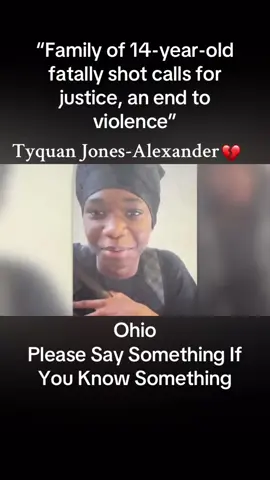 Tyquan Jones-Alexander 14 💔 - “Tyquon Jones-Alexander, 14, was shot and killed in Avondale. The teen's family gathered Monday where he died to mourn his death and call for change.” WCPO Ohio #gonetoosoon #teenloss #prayforjustice #saysomethingifyouknowsomething #wantedbypolice 