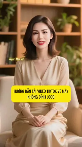 Hướng dẫn cách tải video tiktok về máy không dính logo, #xuhuong #viralvideo #tiktok #videoai #ngocmaiai 