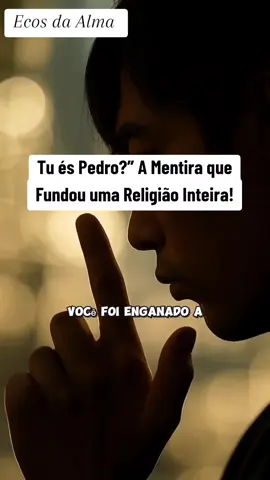 Tu és Pedro?” A Mentira que Fundou uma Religião Inteira! #EcosDaAlma #BibliaHebraica #PedroNaoÉAPedra #JesusÉACaminho #FimDosTempos #DespertaIgreja #ReligiãoEngana #CristoLiberta #ExpondoAHipocrisia