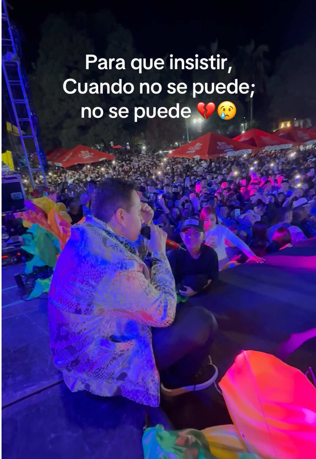 Así o más cierto… “Para que insistir, cuándo no se puede, no se puede” sino que lo diga todo el público del Tambo, que cantaron esta canción a todo pulmón 💔😔 #jhonnyrivera #ElTambo #Nariño #NuestroAmorNoPuedeSer #elreydelpueblo #musicapopular #Despecho