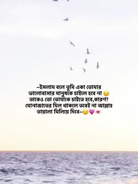 ~ইসলাম বলে তুমি একা তোমার ভালোবাসার মানুষকে চাইলে হবে না 😌তাকেও তো তোমাকে চাইতে হবে,কারণ? মোনাজাতের মিল থাকলে তবেই না আল্লাহ তায়ালা মিলিয়ে দিবে~😌💗💌 . . . . #foryou #foryoupage #fpyシ #unfrezzmyaccount #lyricsboy165 @TikTok @TikTok Bangladesh 