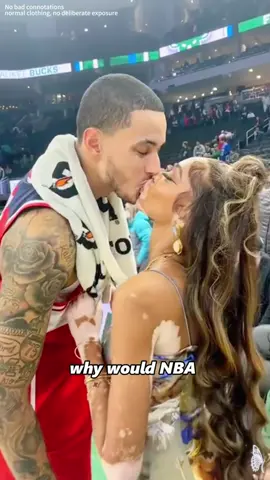 Why Did NBA Millionaire Kyle Kuzma Marry a Woman with Vitiligo#fyp #NBA #kylekuzma #winnie #Love #us (2)