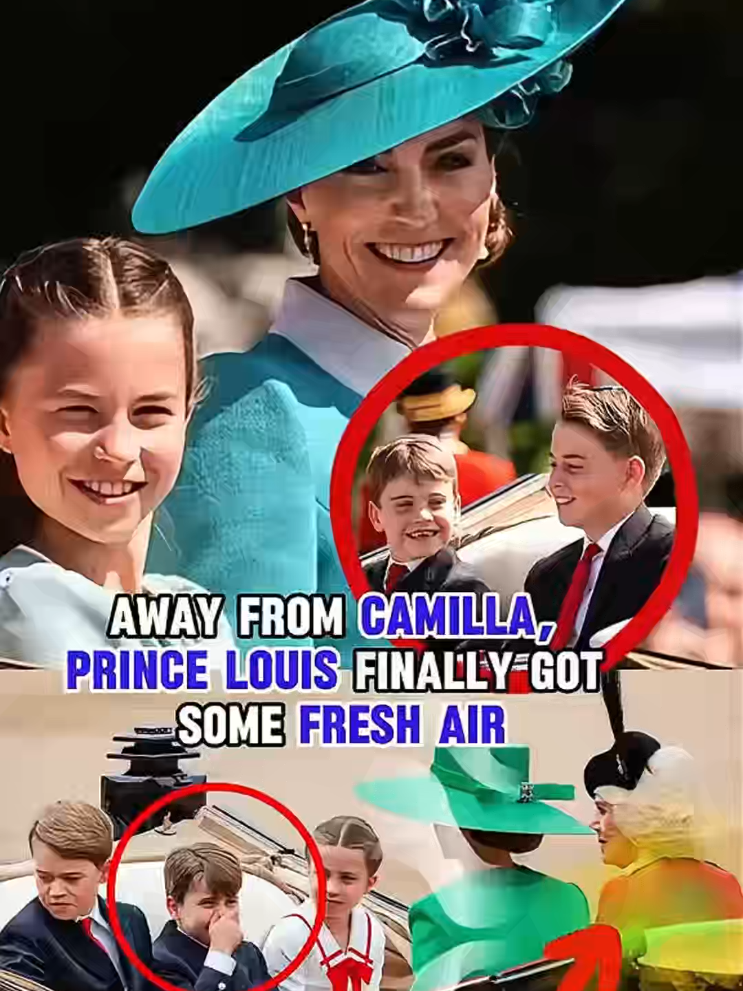 Why was Prince Louis so happy at the King's Parade?🎉#royalfamillydrama #viraltiktok #USA #royal #royalfamilly