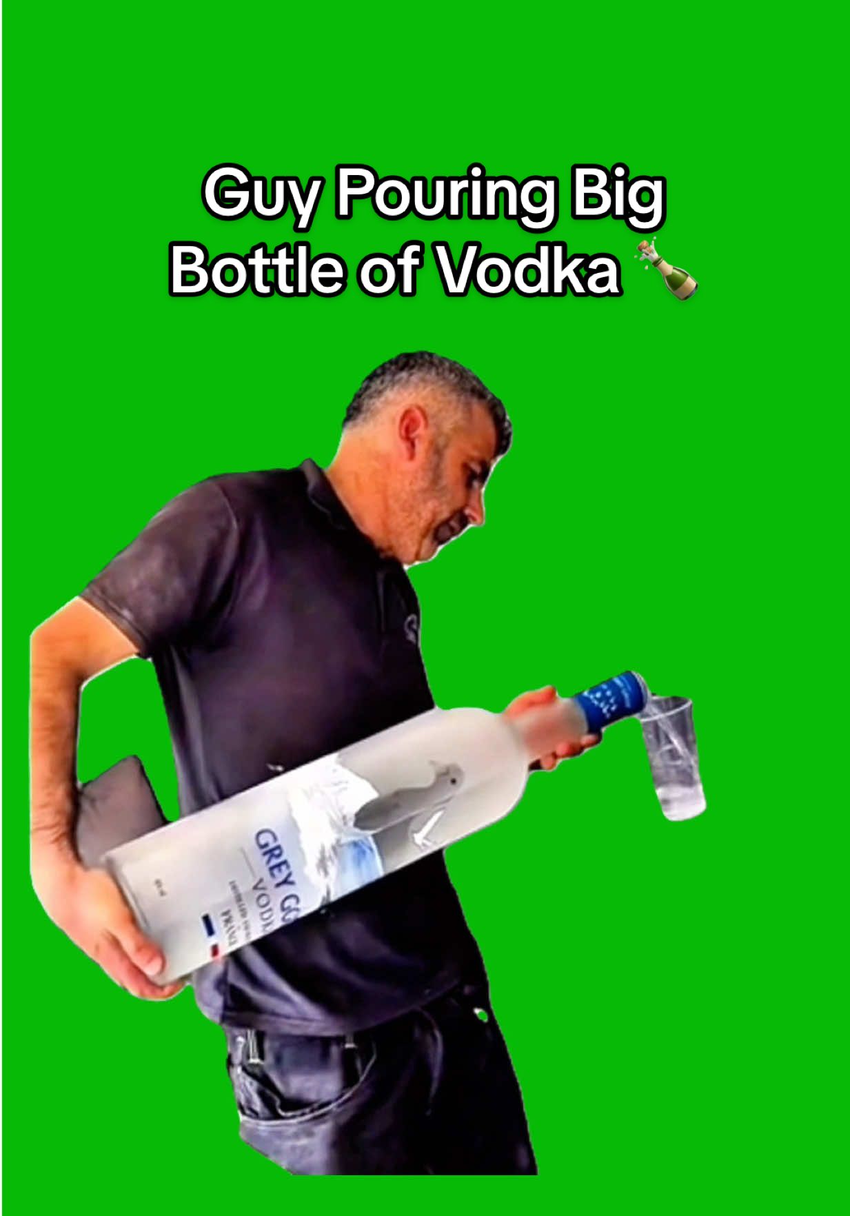 Guy Pouring Big Bottle Of Vodka meme green screen capcut template #vodka #baller #pouring #meme #memes #greenscreenmemes #capcuttemplates #CapCut 