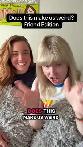 Does this make us weird - Friend Edition! Try it with your makes and see what makes you weird and unique! Because being normal is overrated! #viralvideos #fouru #doesthismakeusweird #dreamtean #challenge #viraltrend #doesthismakemeweird #weird #friendshipedition #BestFriends #scotlandvsengland Not sponsored by @CARMEXUK but we would love too be! 
