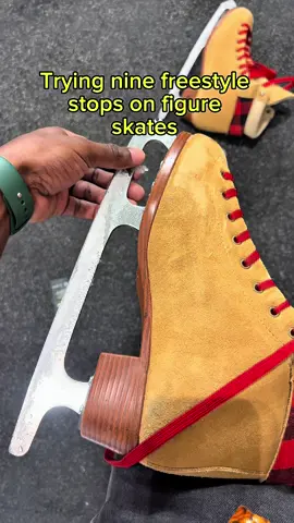 Freestyles stops on figure skates  #niklaus_prosper #skate #skating #hockey #IceSkating #figureskating 