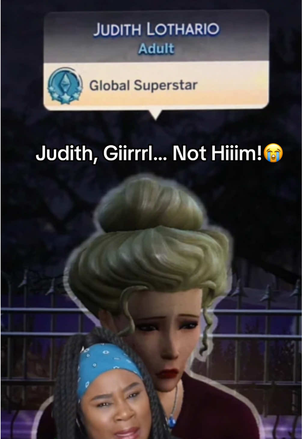 Come on Judith😭 Nah this gotta be a PR stunt for her 😂 #sims4 #simstok 