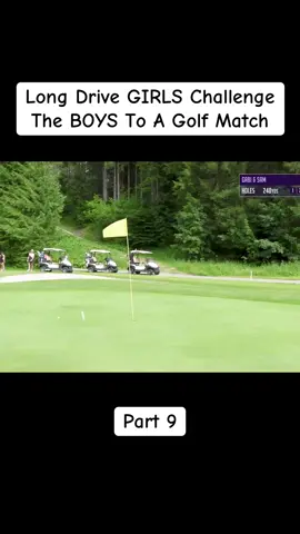 Long Drive GIRLS Challenge The BOYS To A Golf Match - Part 9