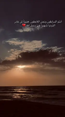 أنتم السابقون ونحن اللاحقون ،هنيئاً لمن غادر الدُونيا شهيداً في سبيل الله 💔 .#تصويري📷 #عبارات #اعادة_النشر🔃 #مهند_عماد🍃📷 