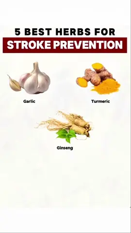5 best herbs for stroke prevention. #strokeawareness  #stroke #trend #viral #healthyliving 