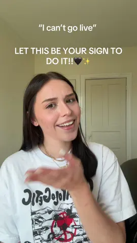 Going live for the first time was sooo awkward and scary. Now i go live daily to help other new content creators hit their goals! Let this be your sign to get out of your head and DO IT!✨🖤🫶🏼