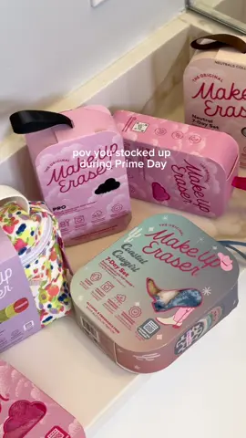 pov your haul after Prime Day 💕✨ Run, don’t walk & get 30% off MakeUp Eraser today & tomorrow only🙌☁️🛒 #makeuperaser #primeday #makeupremover #skincare 
