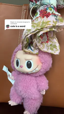Replying to @miranda bingham my labubu is CUTE . . . #unboxing#labubu#lychee#popmart#fashion#purses#style#dupe#fyp