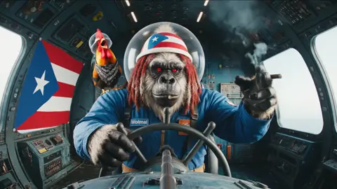 Un mensajito desde la luna a todo 🇵🇷🤣🇵🇷 #creatorsearchinsights #gorilla #ai #aitiktok #yeti #fyp #foryoupage #boricua #viralvideo #viraltiktok #puertorico #puertoricotiktok 