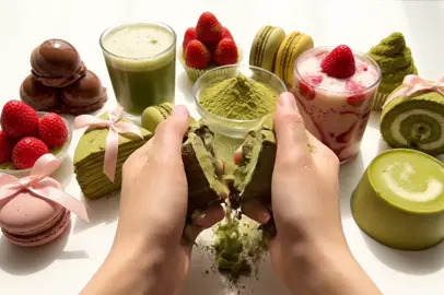 Crushing matcha desserts 🍃 #asmr #aiasmr #surreal #oddlysatisfyingvideo #satisfying #glassasmr #oddlysatisfying #cuttingasmr #glassfood #glassfruit #crushing #crushingasmr #soapasmr #matcha #matchalover #matchalatte 