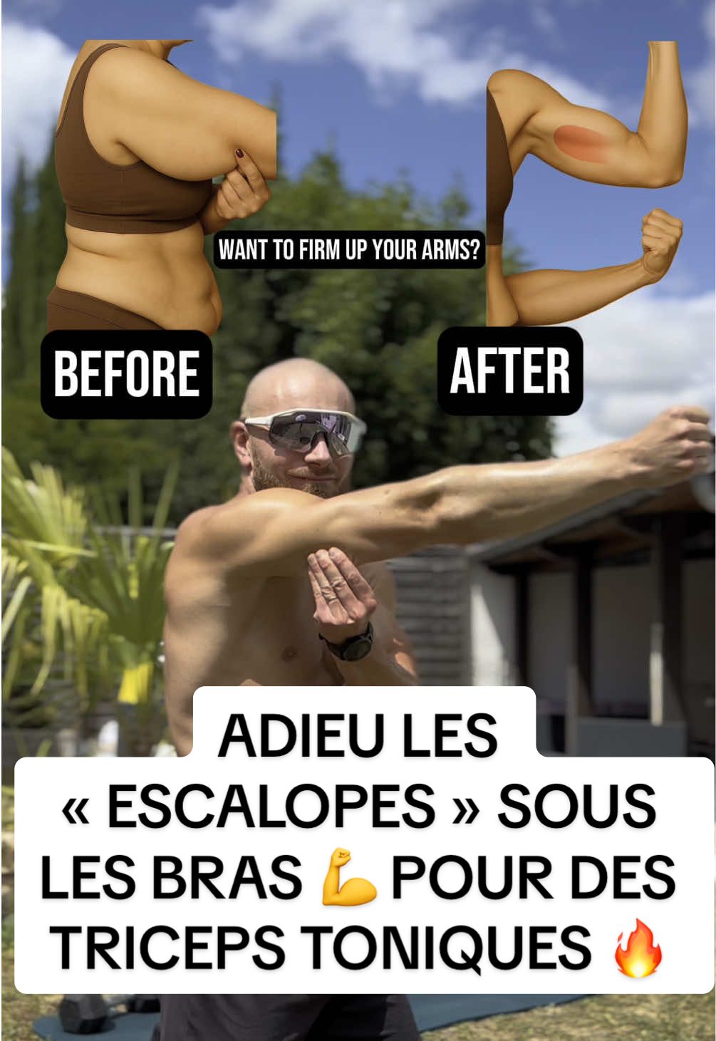 ADIEU LES « ESCALOPES » SOUS LES BRAS 💪 POUR DES TRICEPS TONIQUES 🔥 ENREGISTRE • PARTAGE • LIKE • COMMENTE Objectif ⬇️ Tonifier et raffermir l’arrière des bras (triceps) pour des bras dessinés, plus fermes et sans relâchement. Cette séance est idéale si tu veux dire adieu aux bras flasques. Comment réaliser la séance ⬇️ • 6 exercices ciblés • 4 séries par exercice • 15 répétitions par série • 30 secondes de récupération entre chaque série • Focus sur l’amplitude, le contrôle et la contraction du triceps 💥 Pas besoin de charge lourde : la régularité et la qualité d’exécution feront la différence. Parfait à la maison ou en salle ! 💬 Tu as des escalopes sous les bras ? 👇🏼 — #mericcoach #triceps #brasfermes #brasdessinés #sculptedarms #fitnessfrance #tonification #brasflasques #homeworkout #musculationfemme #brasfemme #fitnessmotivation #musculationmaison #tonemuscles #coachingfrance #fitgirlfrance #upperbodyworkout #seancebras #renforcementmusculaire