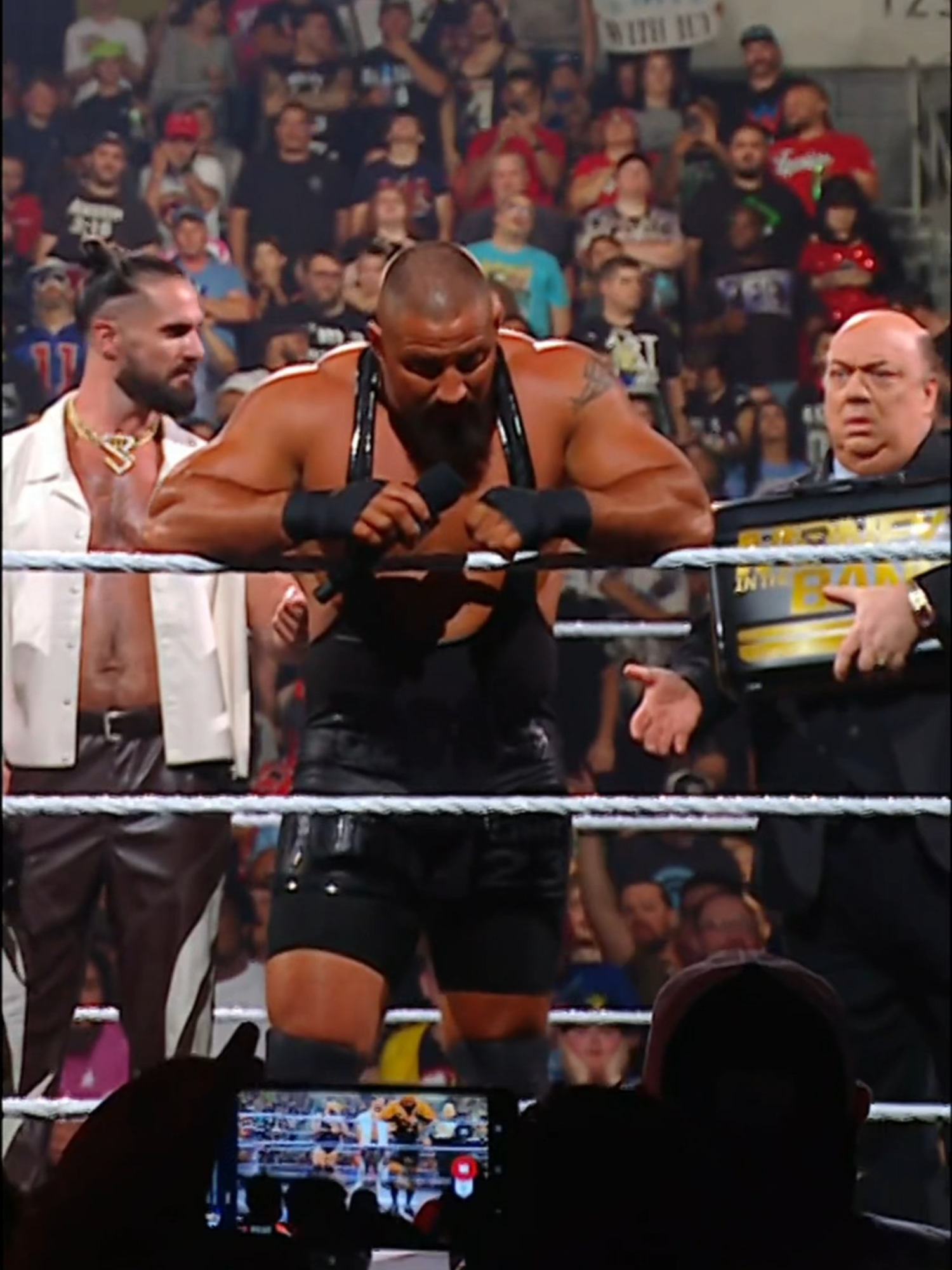 Alright you have our attention 😳 #WWE #BronBreakker #SethRollins #PaulHeyman #BronsonReed