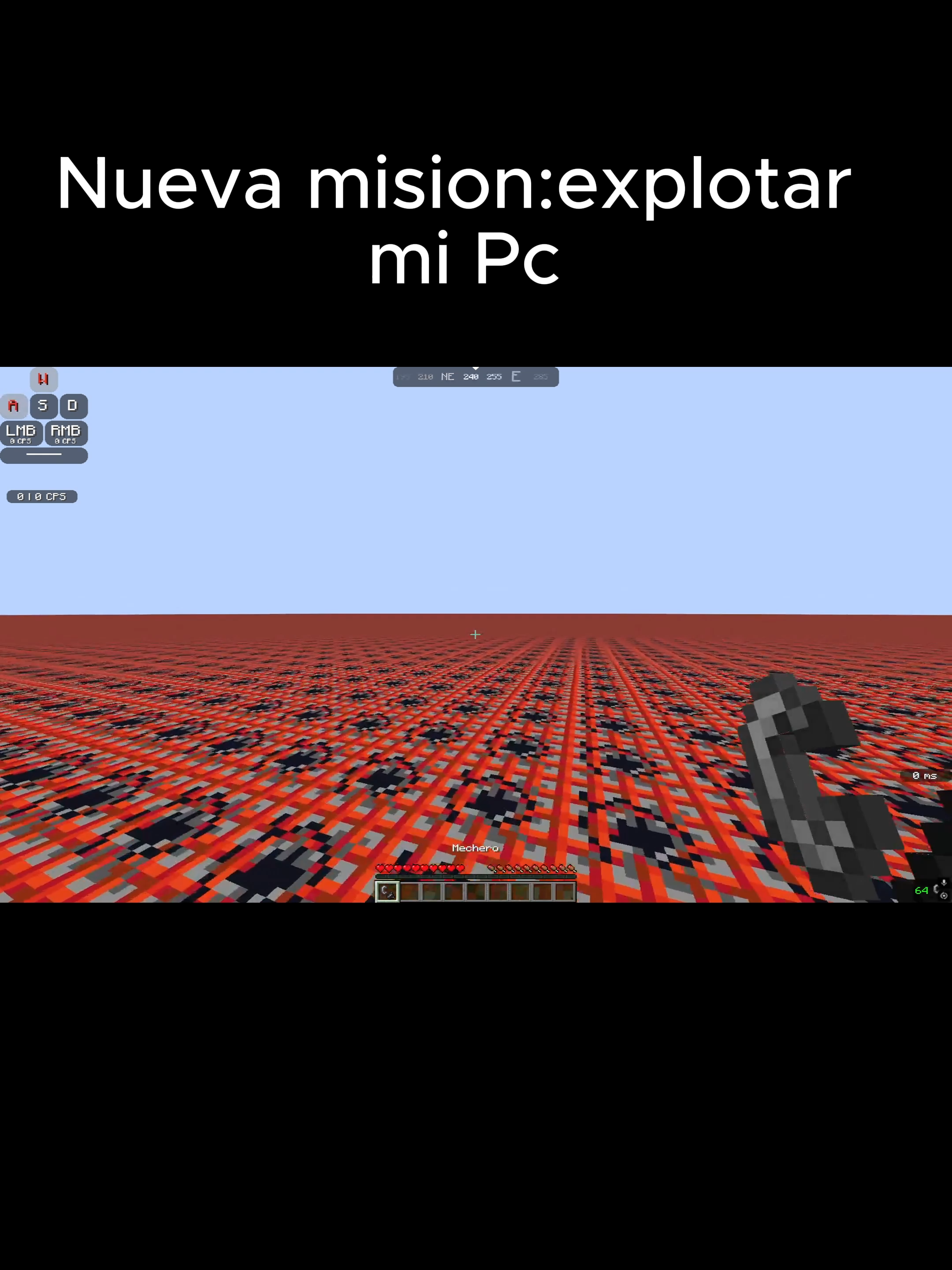 Vamos a explotar mi pc wueeeeee  #shorts  #minecraft.