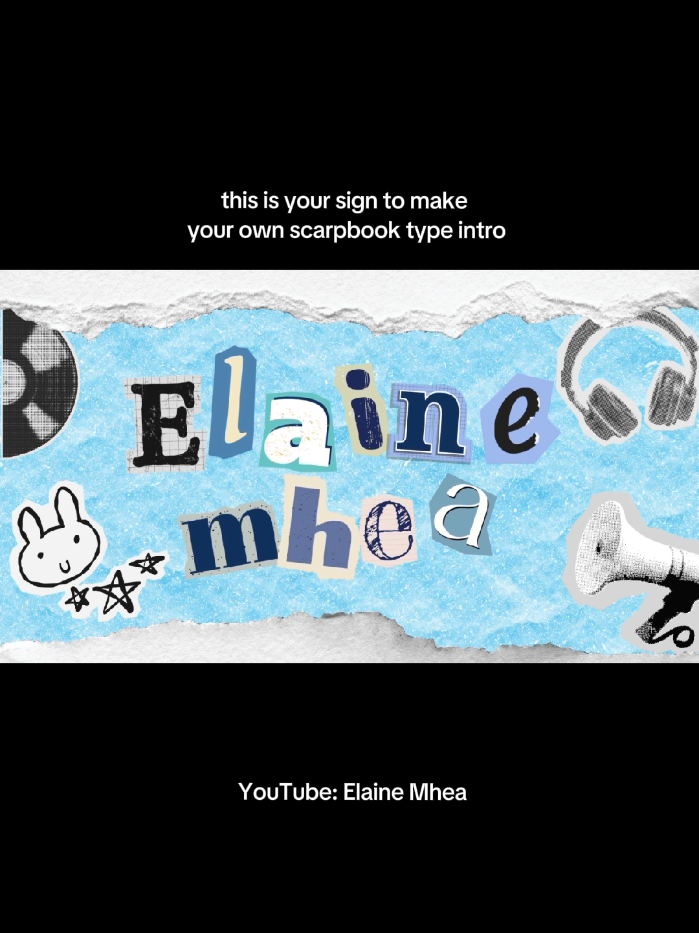 scrapbook type youtube intro || editing app: Canva & Capcut #capcut #canva #youtubeintro #intro #scrapbook #cuteintro #aestheticintro 