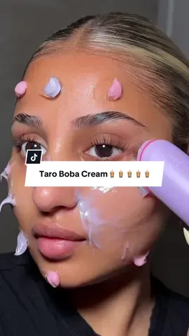Boba and salmon = glass skin🫢🫢🫢 ad @delphyr US #taro #boba #milktea #bakuchiol #niacinamide