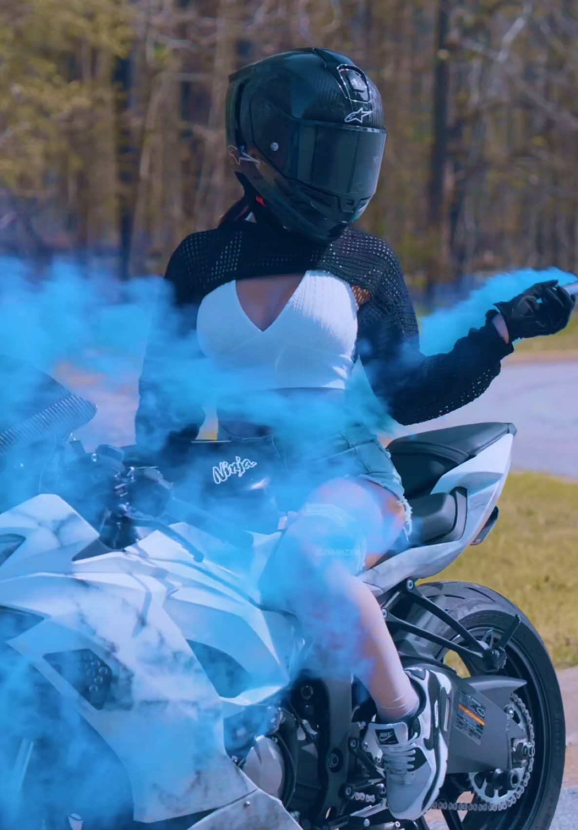 ITS A BOY 🥹 #fyp #s1k #zx6r #Vlog #bikergirl #biketok 