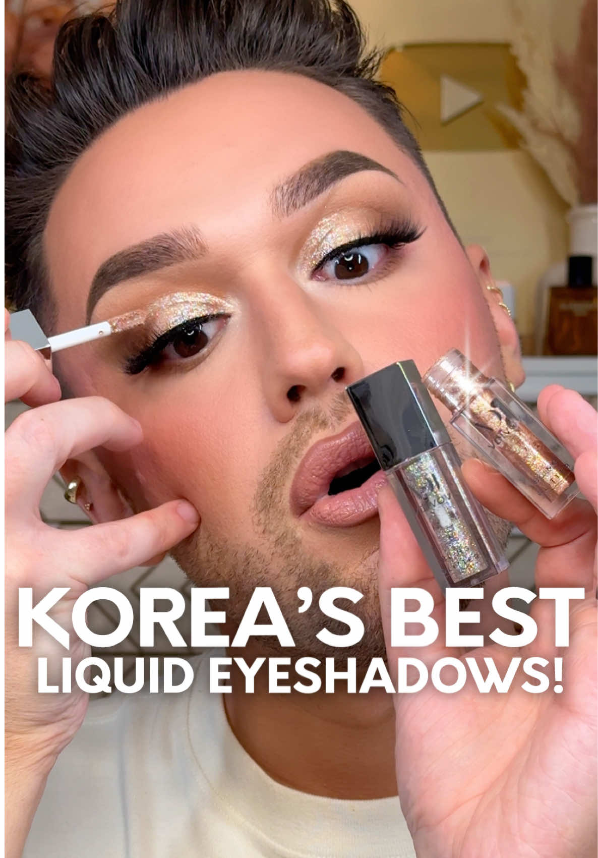 Replying to @rebacarrr Replying to @rebacarrr 🤩 The BEST liquid eyeshadows I’ve ever found while I was taking a break! Of course they are Kbeauty, from the brand VDIVOV - I get them on @YesStyle  #kbeauty #koreanmakeup #beautytips #makeuptips #eyeshadow #bestmakeup #liquideyeshadows #goldeyeshadow #silvereyeshadow 